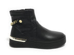 Scarpe donna Liu-Jo sneaker alto Silvia mid ecopelle nero D22LJ14 BF1087