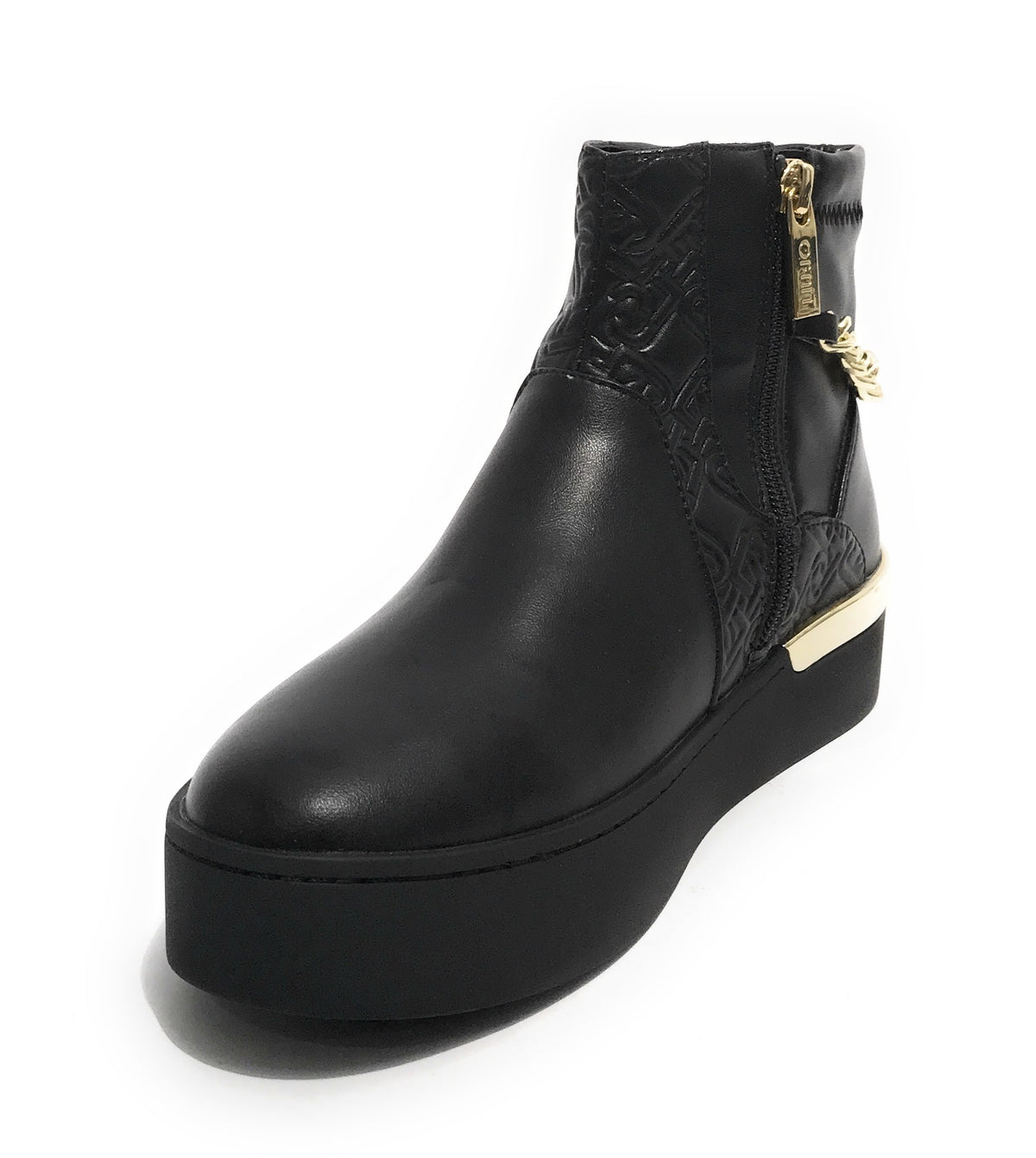 Scarpe donna Liu-Jo sneaker alto Silvia mid ecopelle nero D22LJ14 BF1087