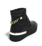 Scarpe donna Liu-Jo sneaker alto Silvia mid ecopelle nero D22LJ14 BF1087