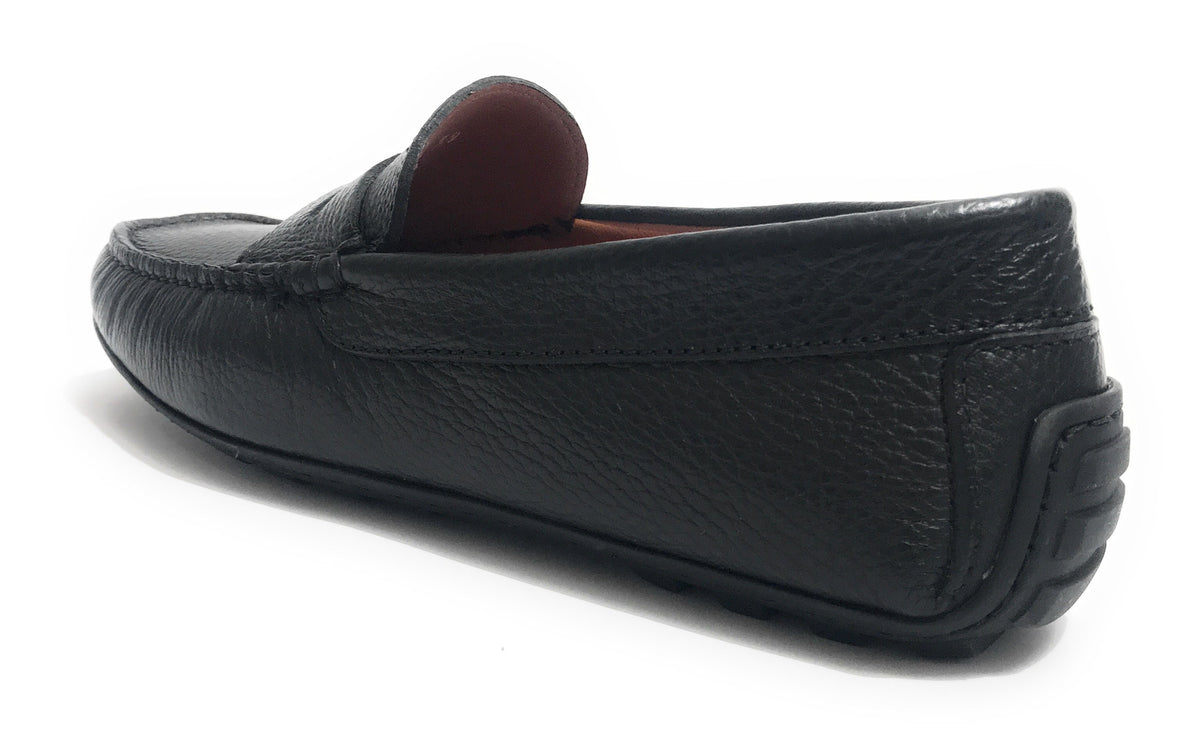 SCARPE UOMO ELITE MOCASSINO TUBOLARE IN PELLE DI CERVO COLORE NERO U20EL05