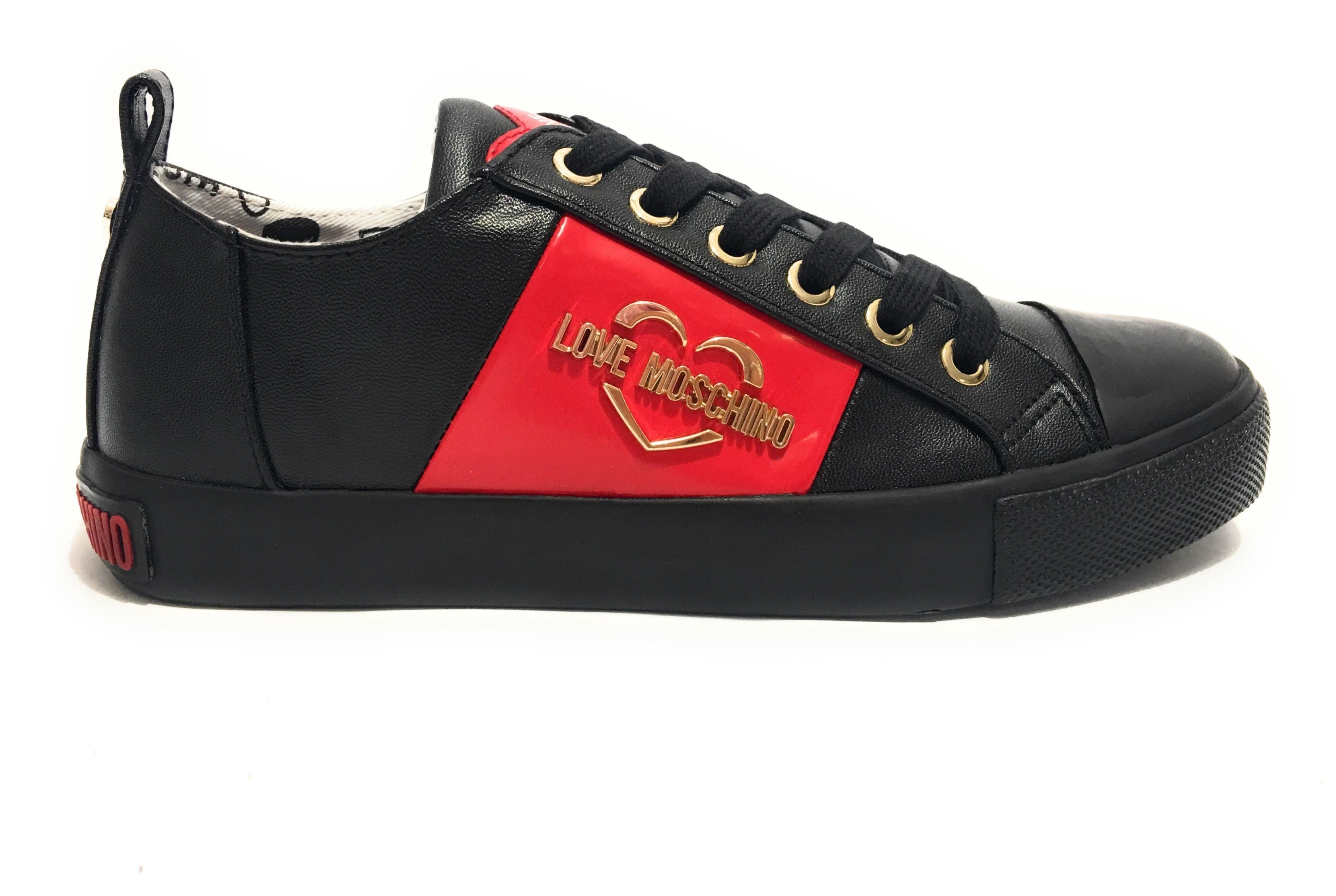 Scarpe donna Love Moschino sneaker ecopelle nappa nero D20MO11