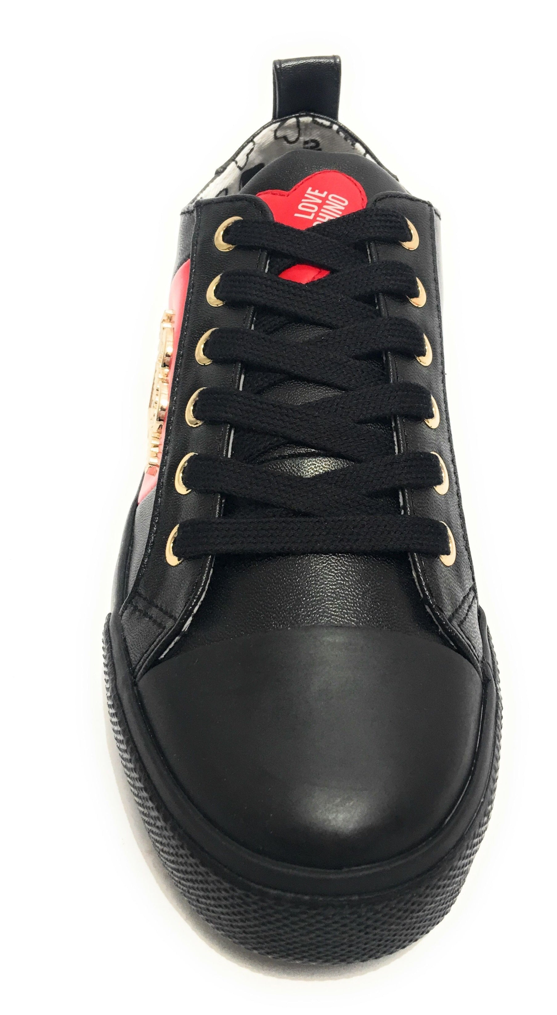 Scarpe donna Love Moschino sneaker ecopelle nappa nero D20MO11