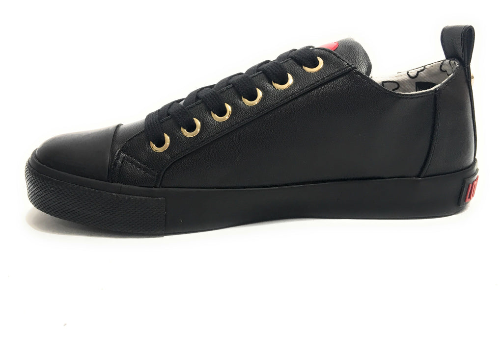 Scarpe donna Love Moschino sneaker ecopelle nappa nero D20MO11