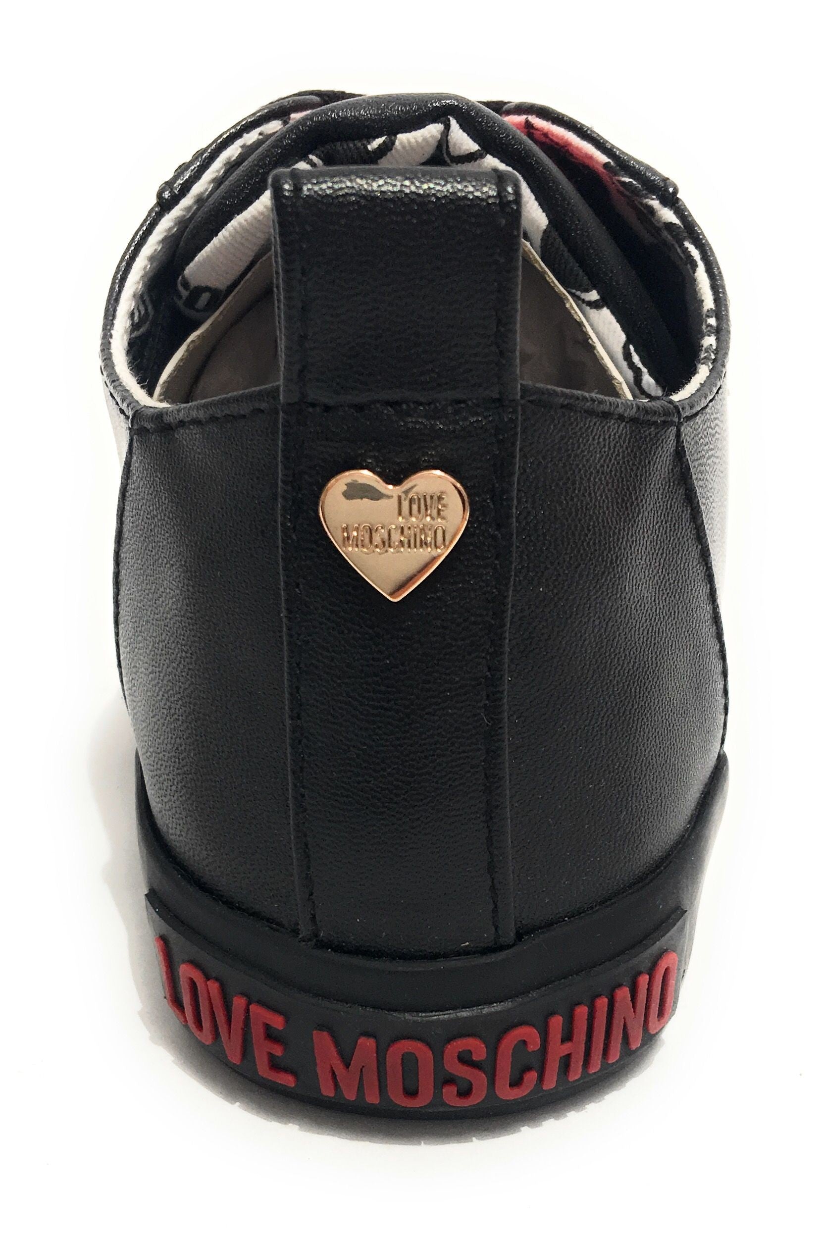 Scarpe donna Love Moschino sneaker ecopelle nappa nero D20MO11