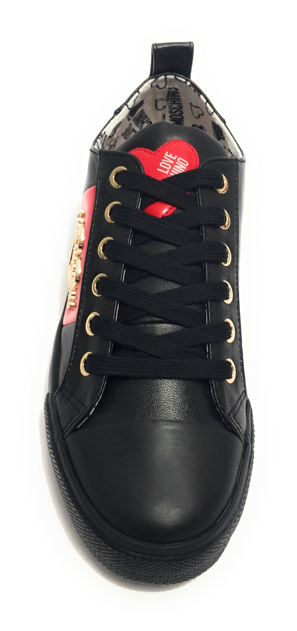 Scarpe donna Love Moschino sneaker ecopelle nappa nero D20MO11