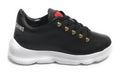 Scarpe donna Love Moschino sneaker pelle nero DS21MO18 JA15374