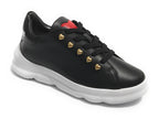 Scarpe donna Love Moschino sneaker pelle nero DS21MO18 JA15374
