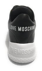Scarpe donna Love Moschino sneaker pelle nero DS21MO18 JA15374