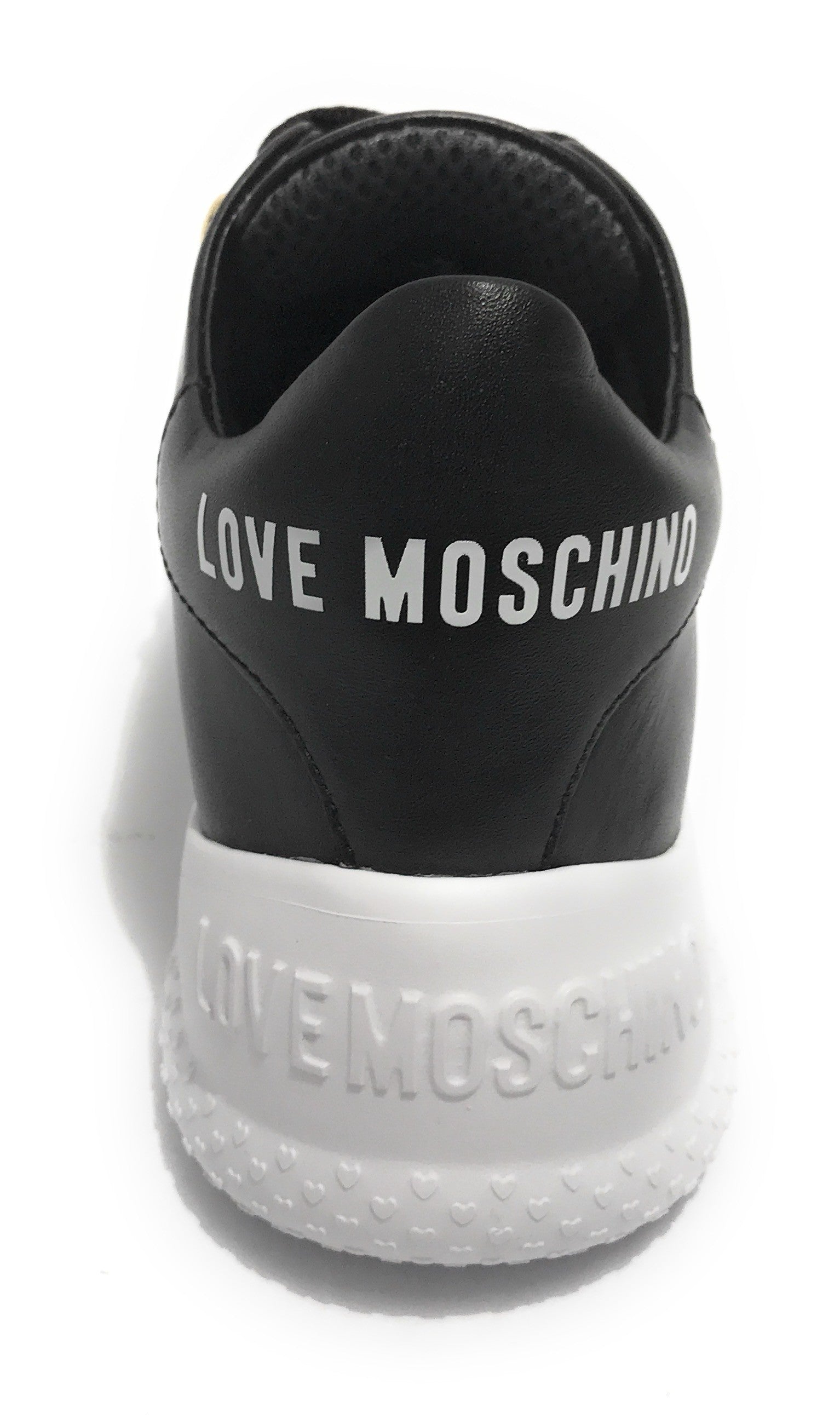 Scarpe donna Love Moschino sneaker pelle nero DS21MO18 JA15374