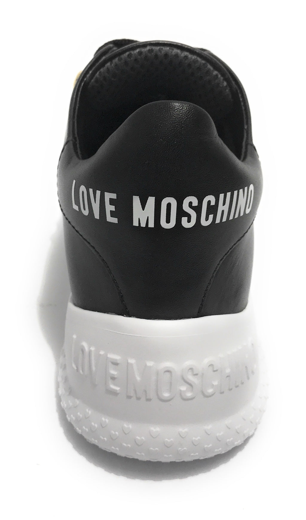 Scarpe donna Love Moschino sneaker pelle nero DS21MO18 JA15374