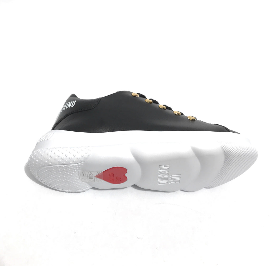 Scarpe donna Love Moschino sneaker pelle nero DS21MO18 JA15374