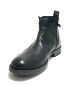 Scarpe uomo Antica Cuoieria stivaletto doppia zip mod. Rider in pelle colore nero U20AC06