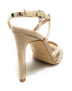 SCARPE DONNA SANDALO LIU-JO MOD. BLOOM TC 100 PELLE SCAMOSCIATA COLORE SAND DS19LJ19