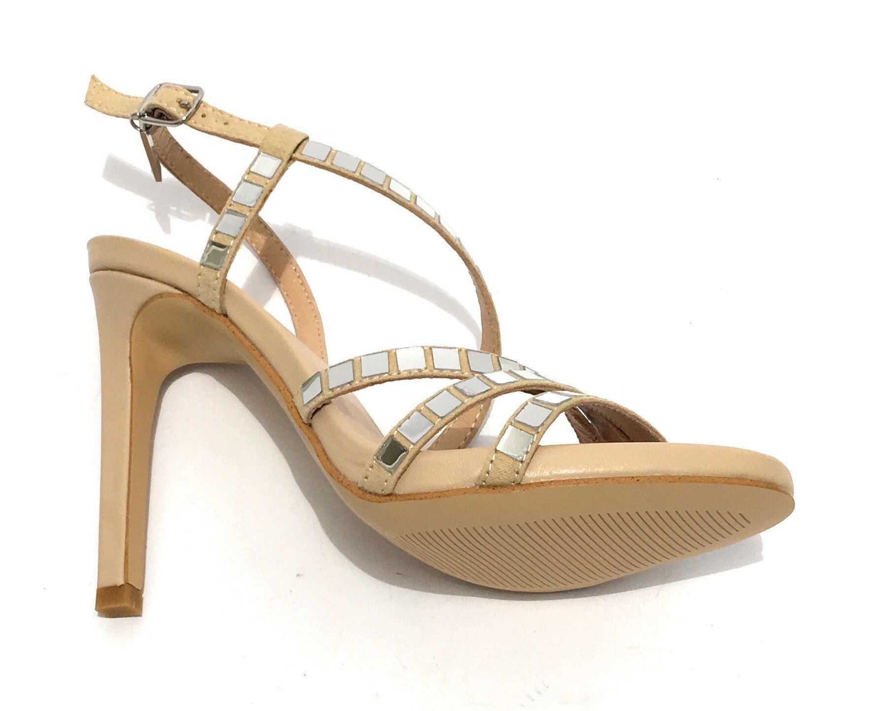 SCARPE DONNA SANDALO LIU-JO MOD. BLOOM TC 100 PELLE SCAMOSCIATA COLORE SAND DS19LJ19