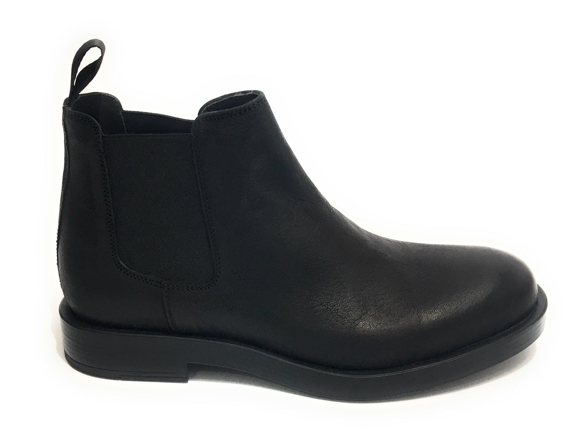 Scarpe Ton Goût stivaletto beatles uomo pelle vintage nero U20TG04
