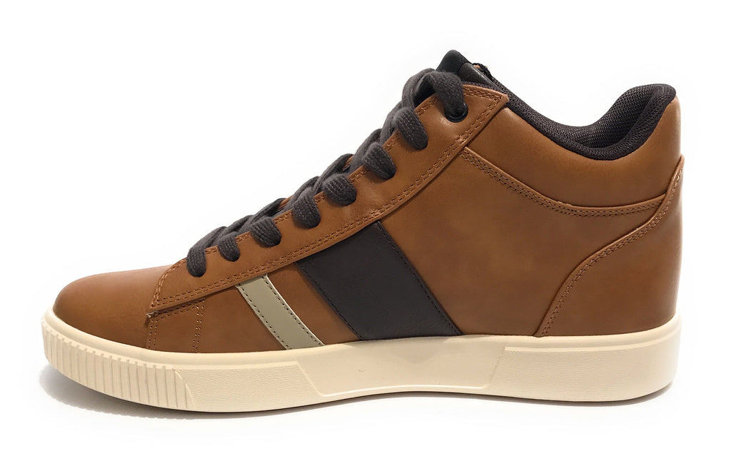 Scarpe U.S. Polo sneaker alto Tymes003 in ecopelle cuoio uomo U23UP21