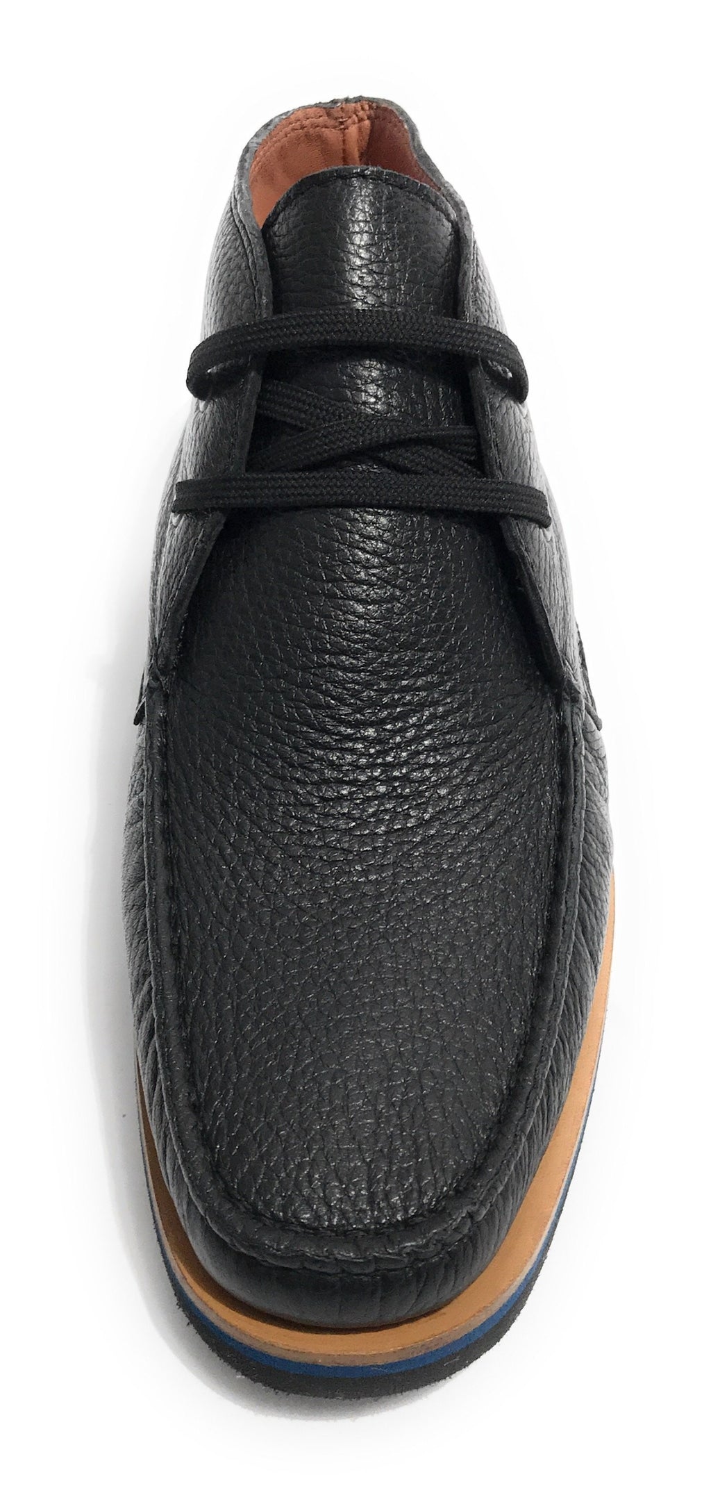 SCARPE UOMO ELITE POLACCHINO IN PELLE DI CERVO COLORE NERO U18EL03