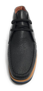 SCARPE UOMO ELITE POLACCHINO IN PELLE DI CERVO COLORE NERO U18EL03