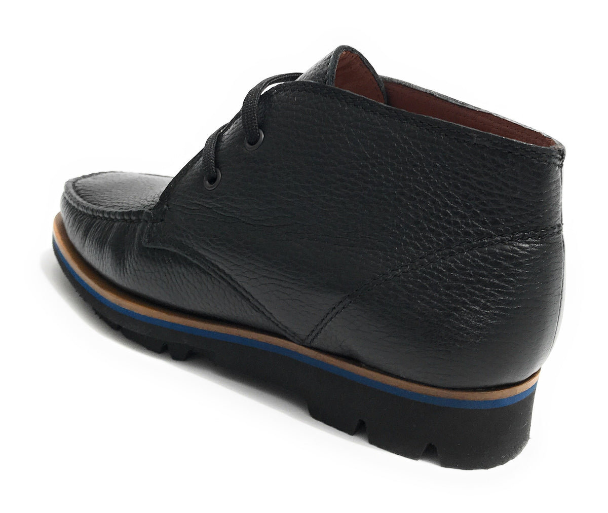 SCARPE UOMO ELITE POLACCHINO IN PELLE DI CERVO COLORE NERO U18EL03