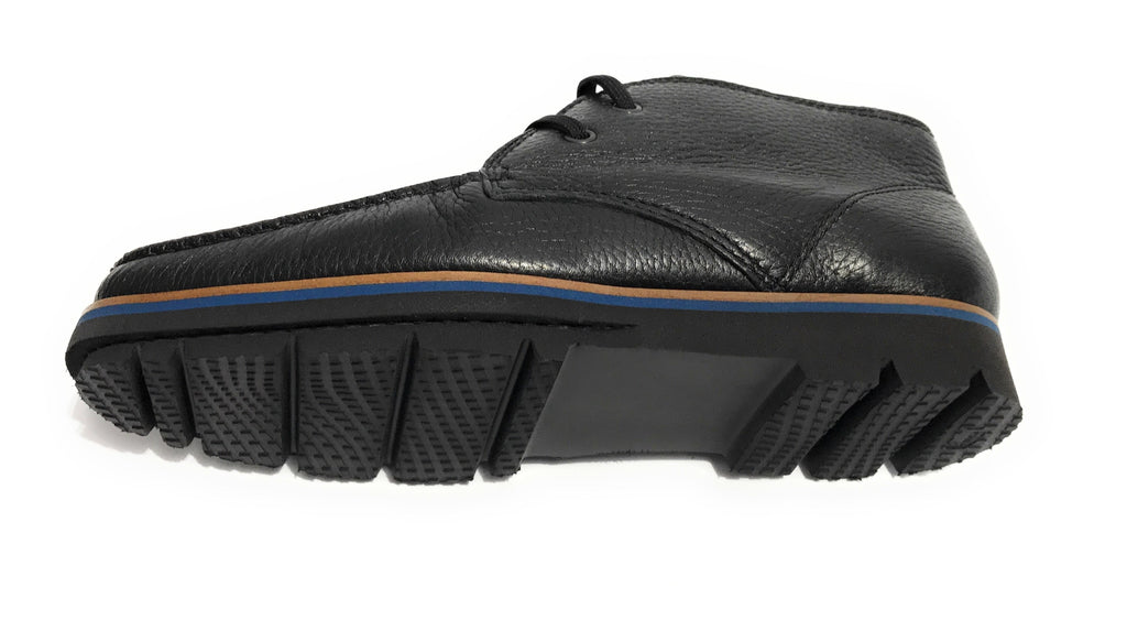 SCARPE UOMO ELITE POLACCHINO IN PELLE DI CERVO COLORE NERO U18EL03