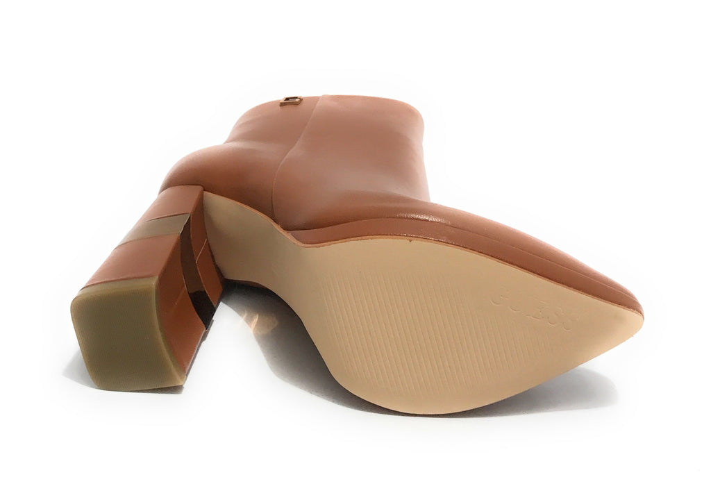 Scarpe donna Guess stivaletto a punta Edite in pelle cognac D22GU20 FL7EDILEA10