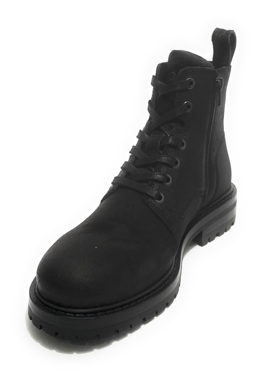 Scarpe uomo Ambitious 10958 anfibio in pelle scamosciata black U21AM22