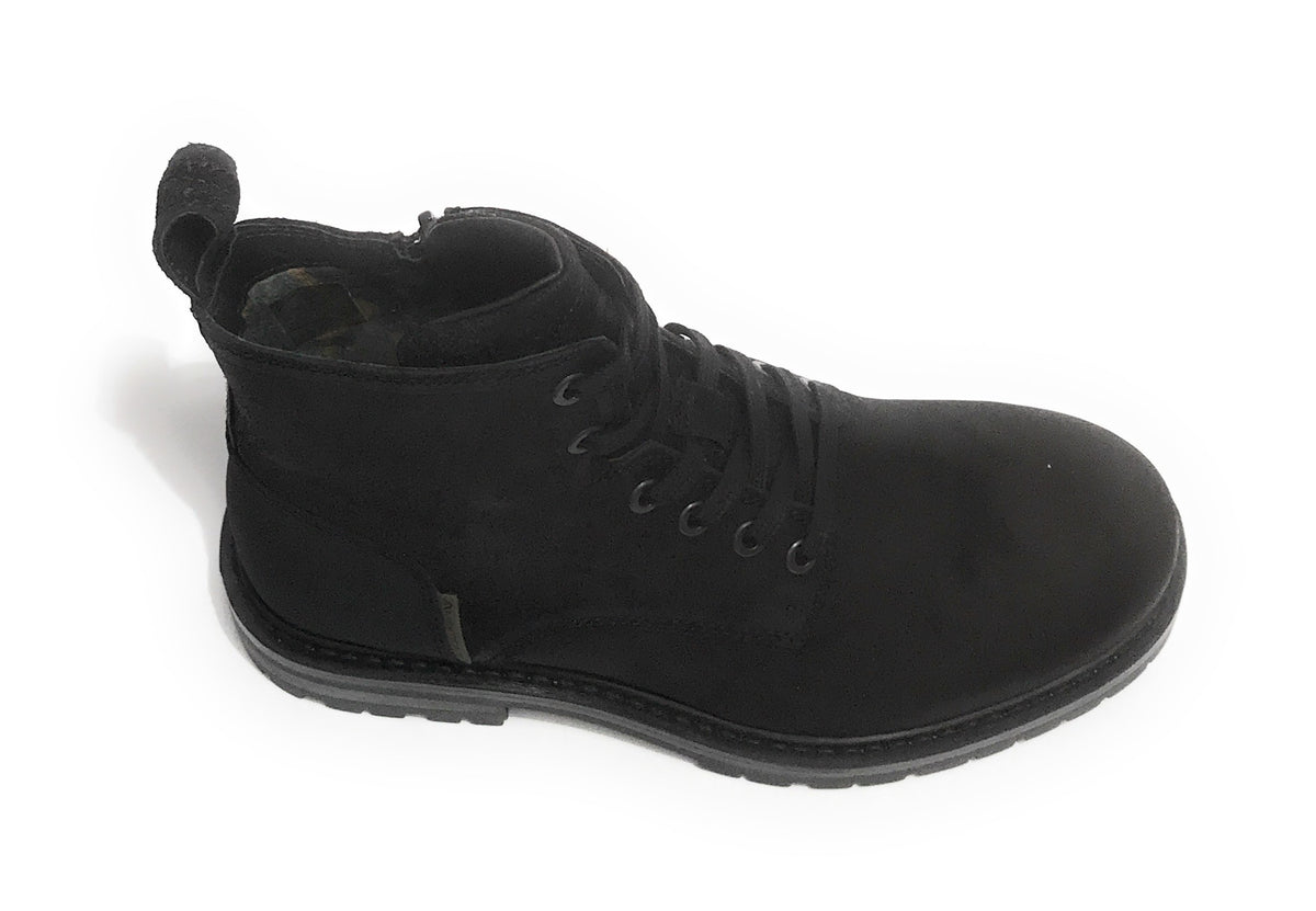 Scarpe uomo Ambitious 10958 anfibio in pelle scamosciata black U21AM22