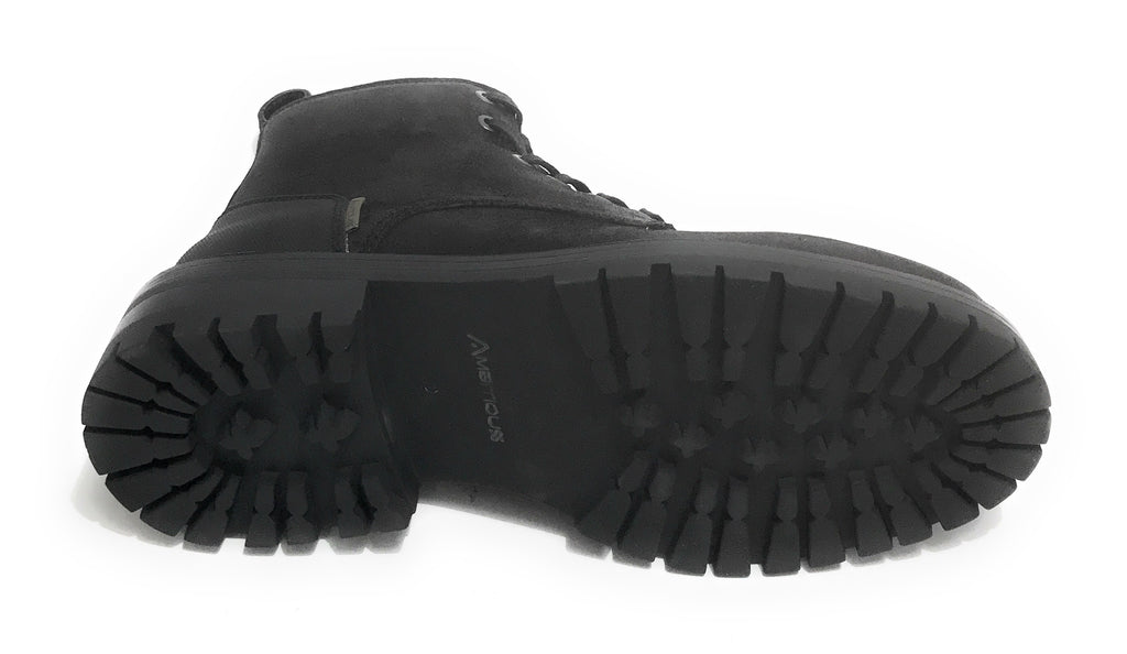 Scarpe uomo Ambitious 10958 anfibio in pelle scamosciata black U21AM22