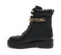 Scarpe donna Guess anfibio Odyssa ecopelle black D22GU38 FL8ODSELE10
