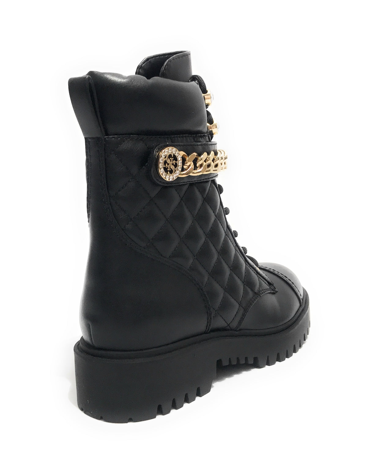 Scarpe donna Guess anfibio Odyssa ecopelle black D22GU38 FL8ODSELE10