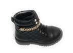 Scarpe donna Guess anfibio Odyssa ecopelle black D22GU38 FL8ODSELE10