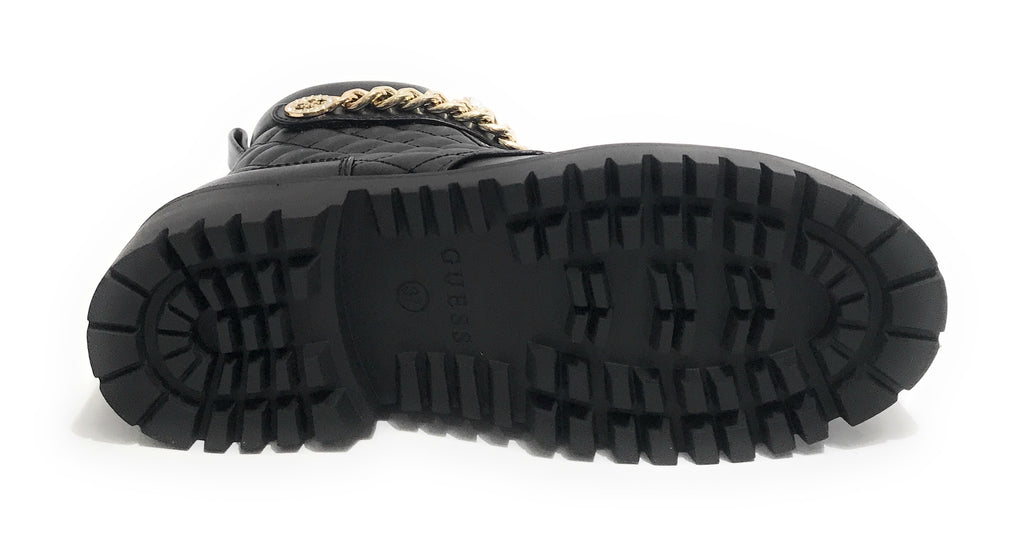 Scarpe donna Guess anfibio Odyssa ecopelle black D22GU38 FL8ODSELE10