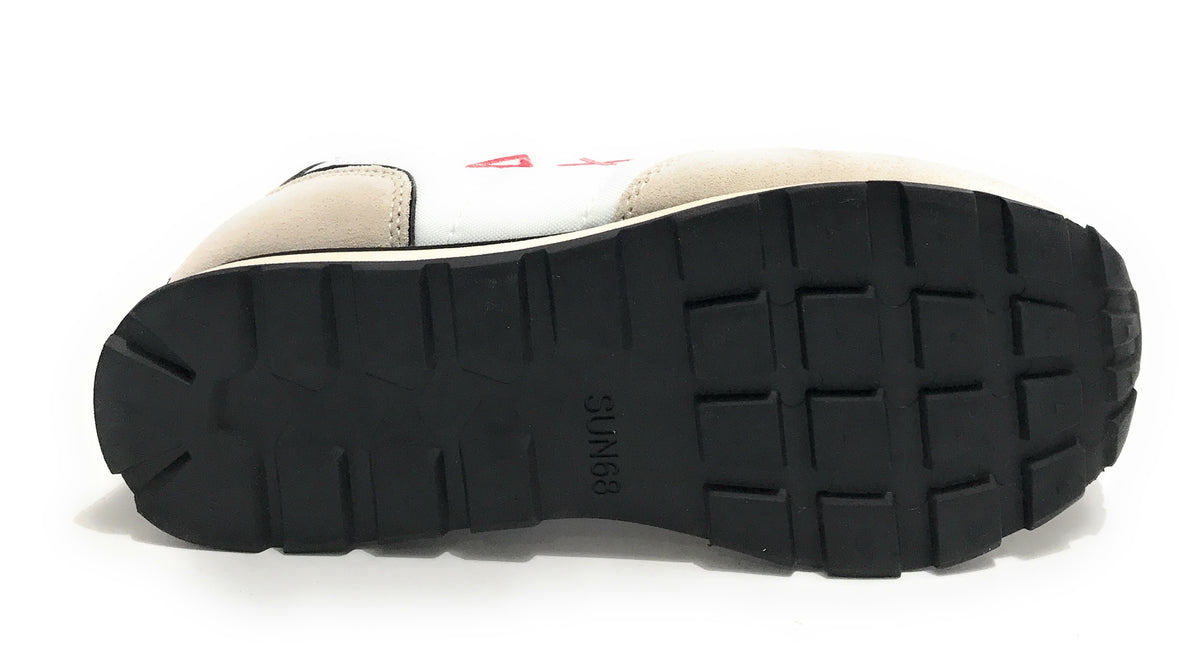 Scarpe Sun68 sneaker Boy's Tom in Japan suede/ nylon bianco ZS22SU26 Z32305