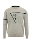 Pullover uomo Guess girocollo rob cn logo sweater grigio ES23GU17 M3RR13Z33R1