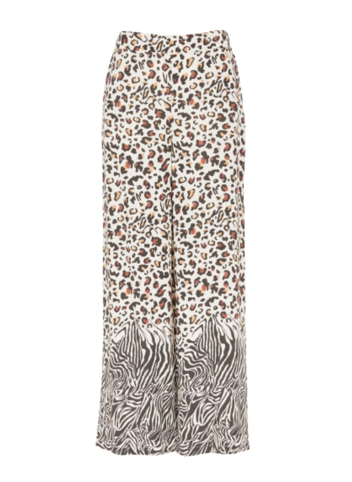 Pantalone Liu Jo lungo animalier multicolore ES23LJ25 VA3045 TS349