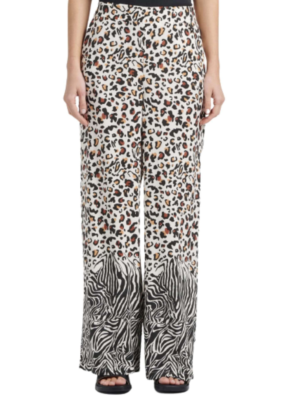 Pantalone Liu Jo lungo animalier multicolore ES23LJ25 VA3045 TS349