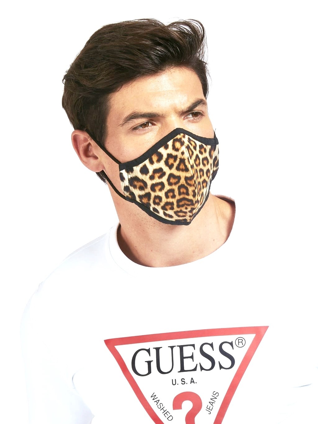 Mascherina facciale lavabile  Guess animalier cotone ES21GU03