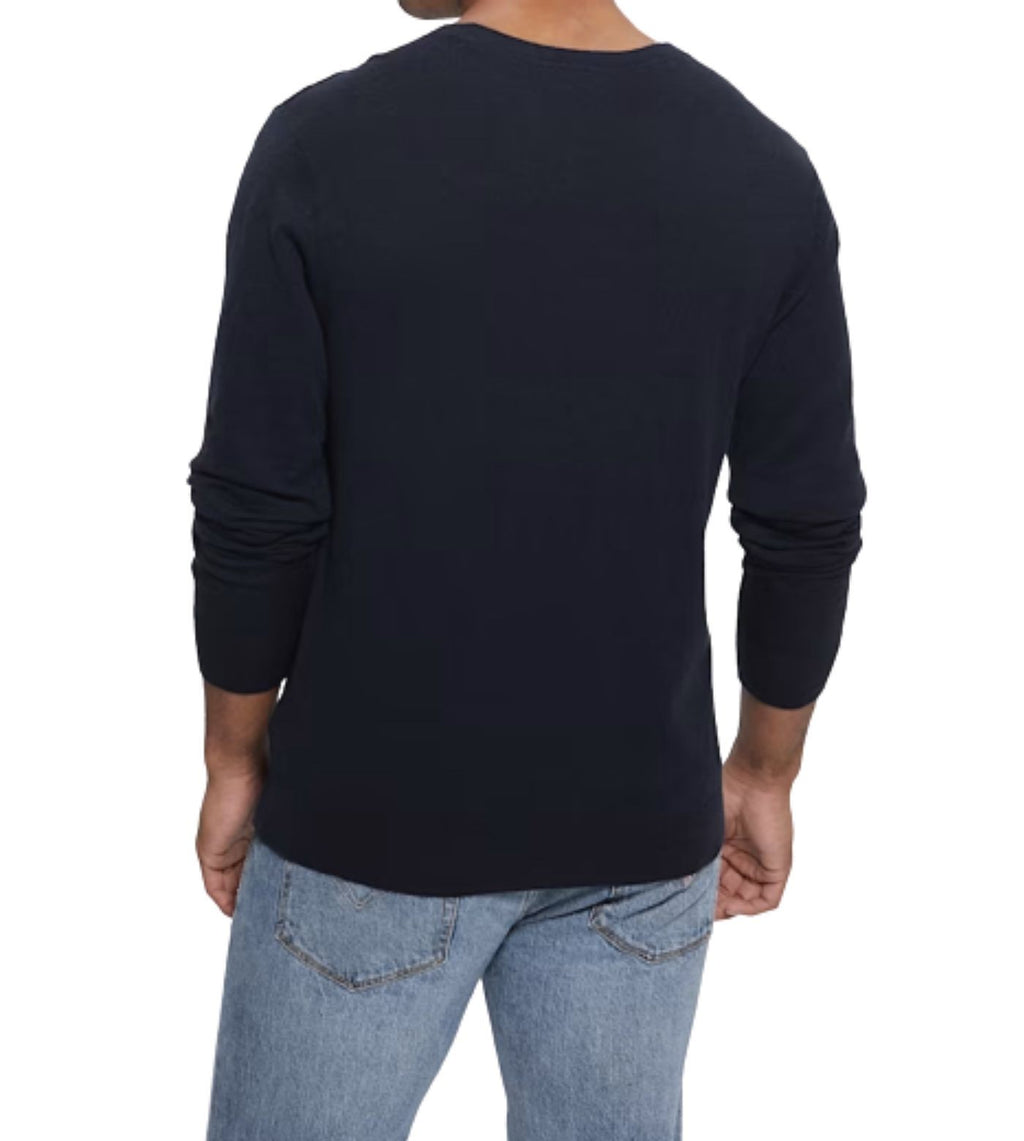 Pullover uomo Guess girocollo randall silk-blend sweater blu ES23GU22 M3RR00Z33R1