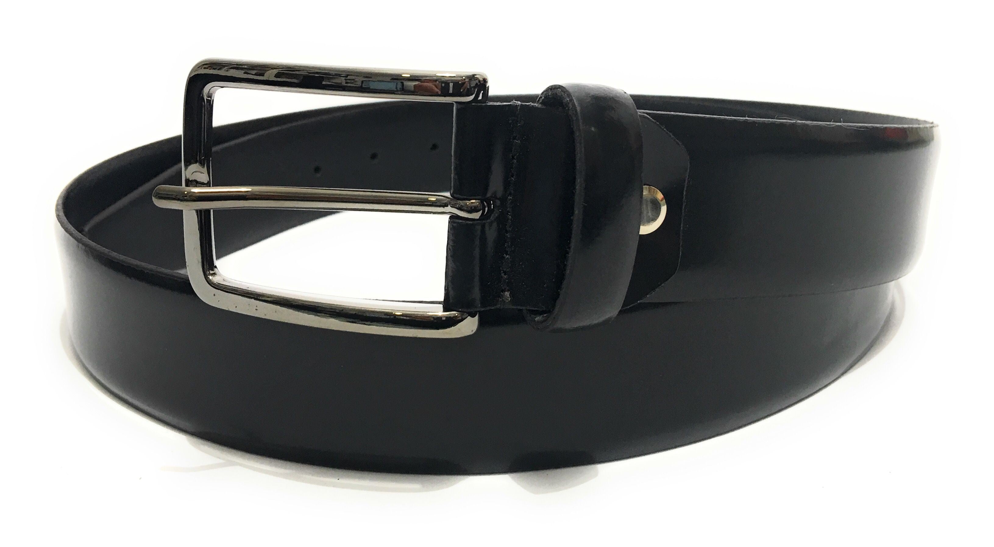 Cinta in pelle abrasivata nera  H 35  A20EL04