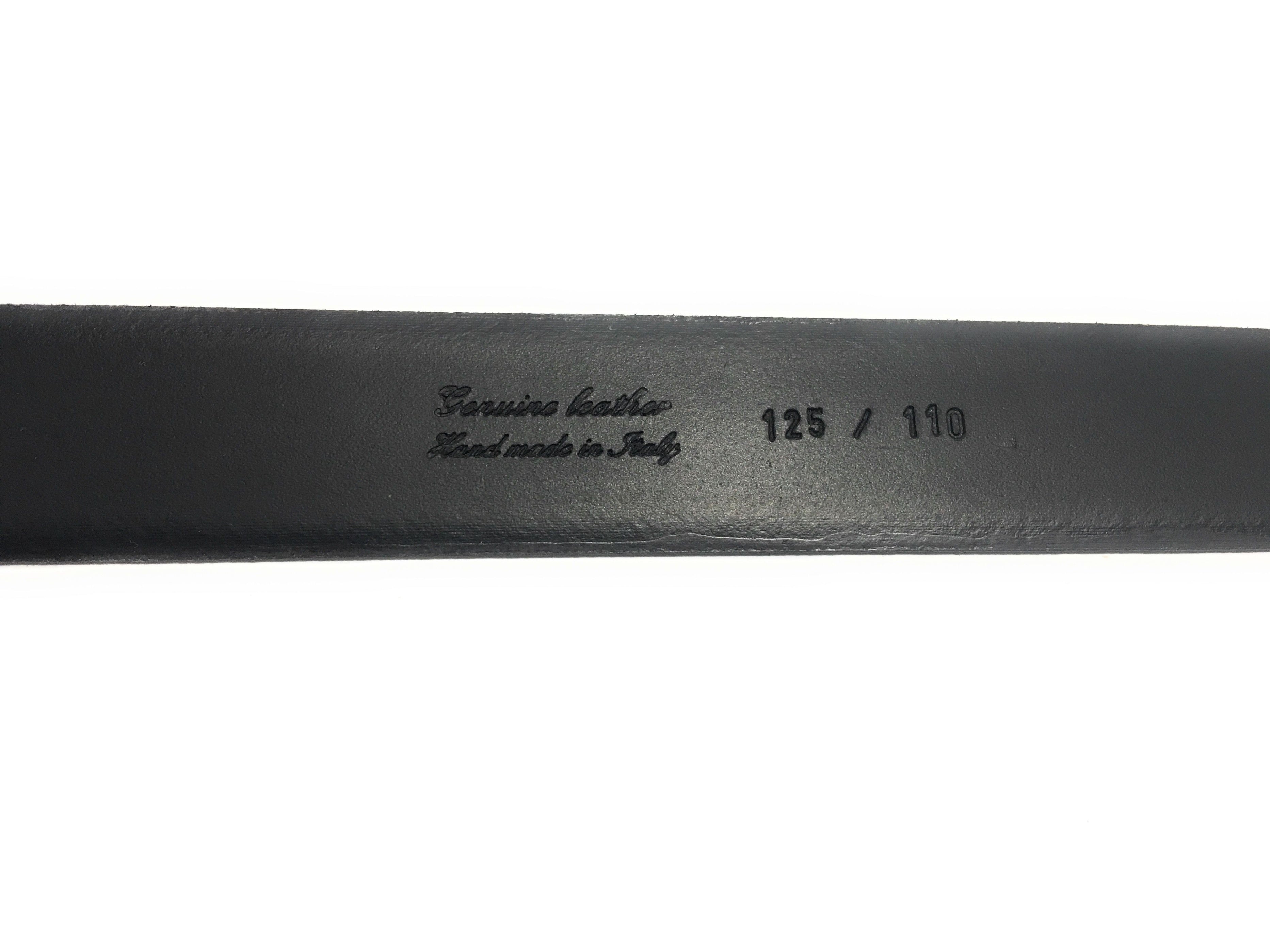 Cinta in pelle abrasivata nera  H 35  A20EL04