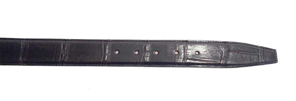 Cinta pelle cocco marrone moro H 35  A20EL02