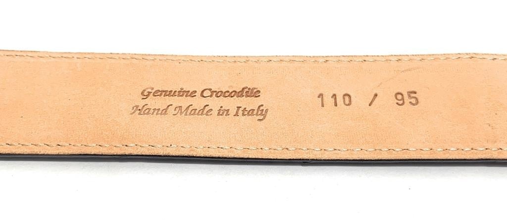 Cinta pelle cocco marrone moro H 35  A20EL02