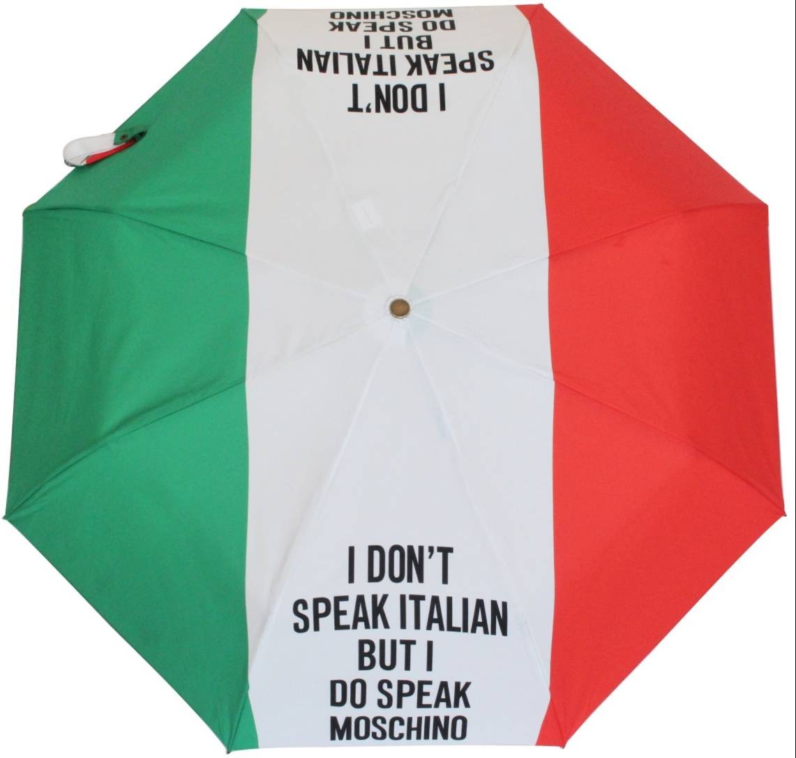 Ombrello Moschino OPENCLOSE "Speak Moschino" multicolor 020MO30