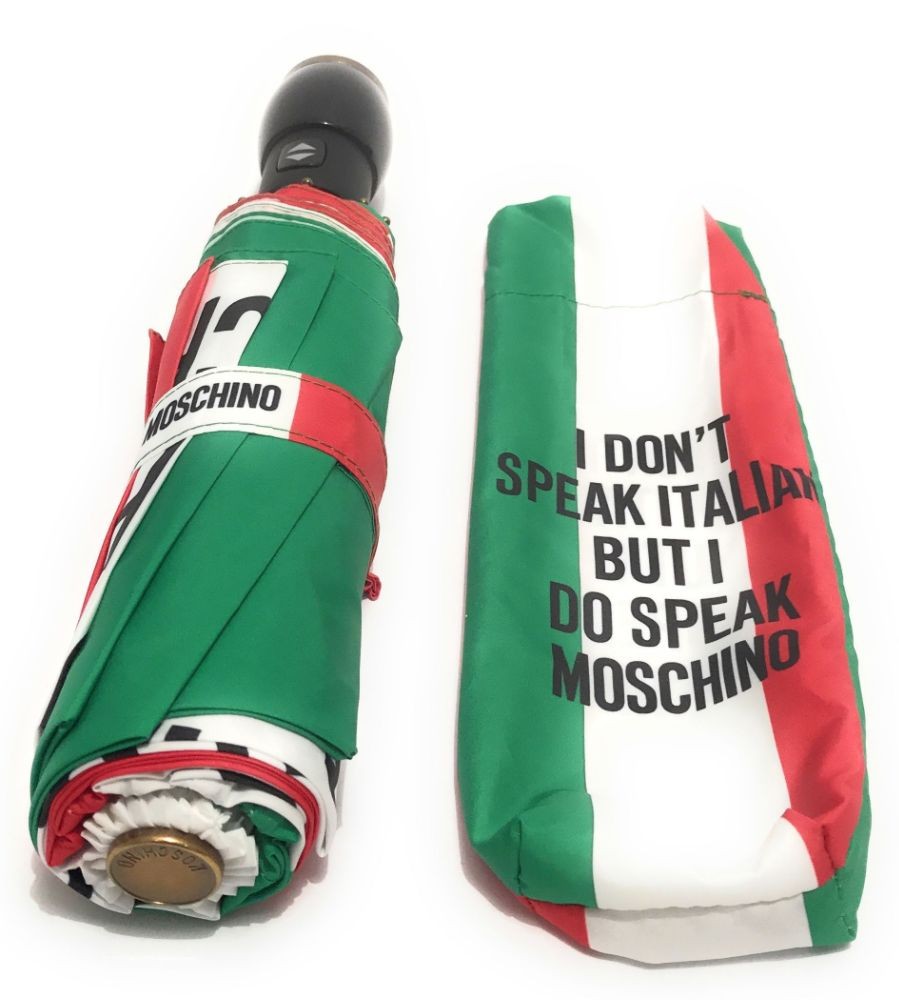 Ombrello Moschino OPENCLOSE "Speak Moschino" multicolor 020MO30