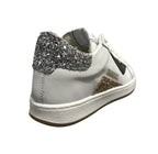 Scarpe 2B12 sneaker Mini Suprime-25 pelle bianco/ glitter ZS23QB02