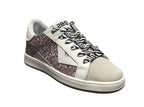 Scarpe 2B12 sneaker Mini Suprime-25 pelle lilla / bianco/ glitter ZS23QB03