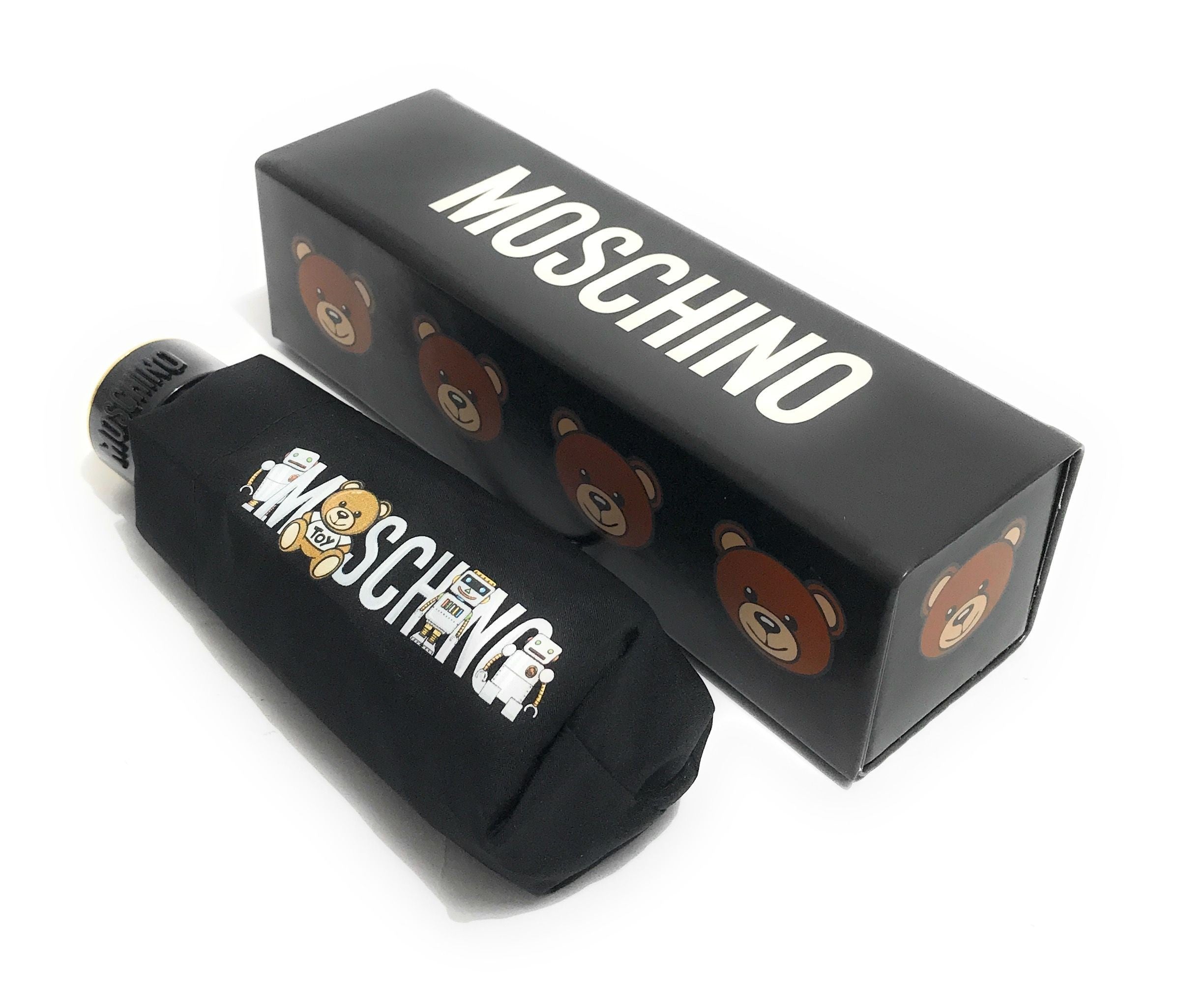 Ombrello Moschino retraibile toy robot supermini nero O22MO07 8123