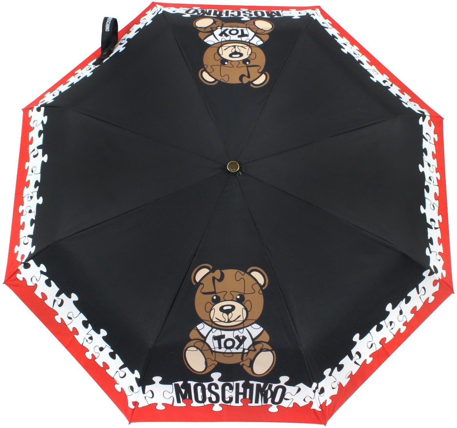 Ombrello Moschino Openclose "Puzzle Bear" multicolor O20MO28