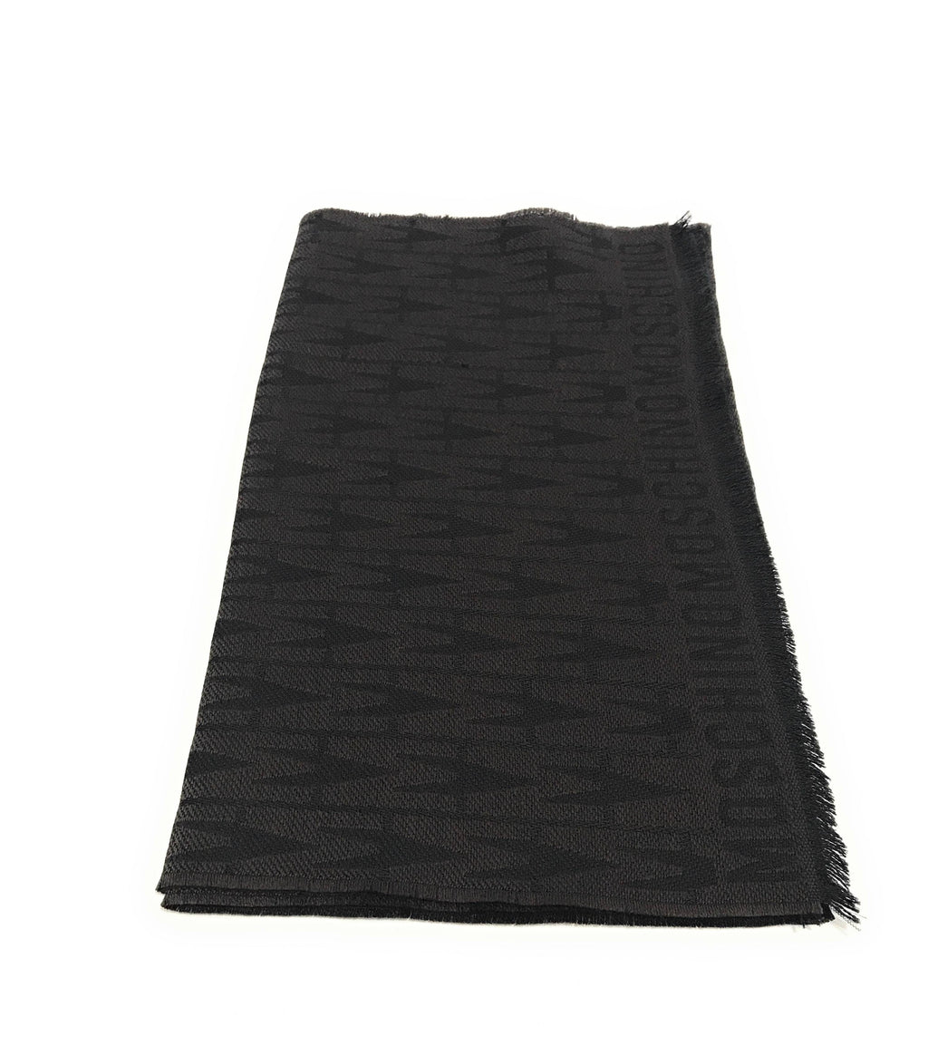 Sciarpa Moschino multilogo lana marrone C23MO21 50195 M5664