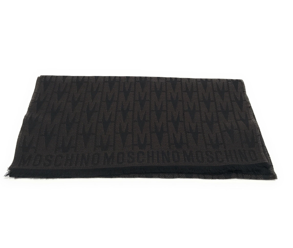 Sciarpa Moschino multilogo lana marrone C23MO21 50195 M5664